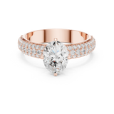 Gold Ring DDLR-1051, Rose Gold, view 4