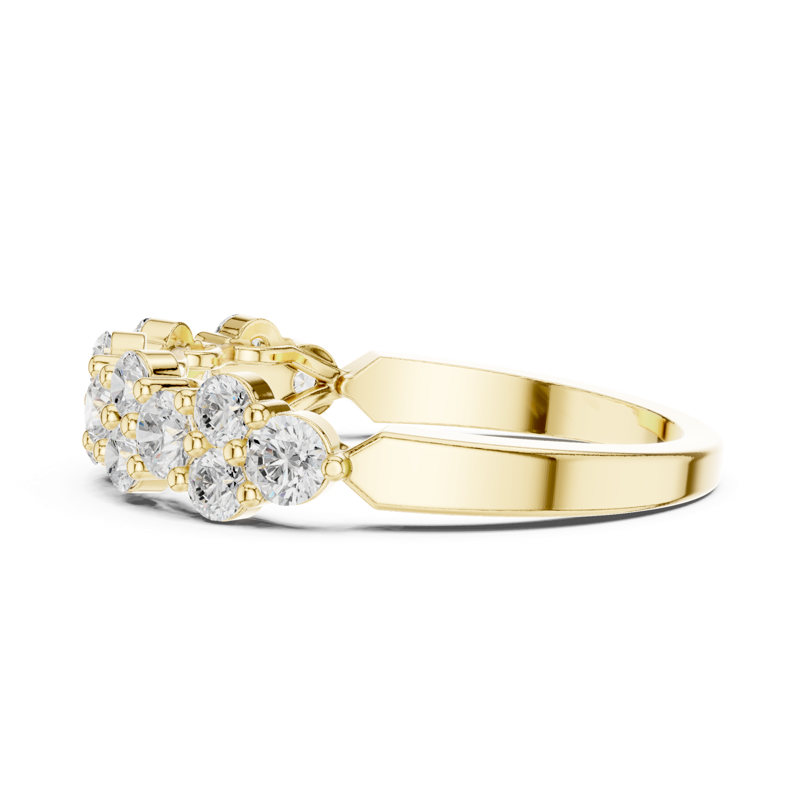 Gold Ring DDLR-451, Yellow Gold, view 3