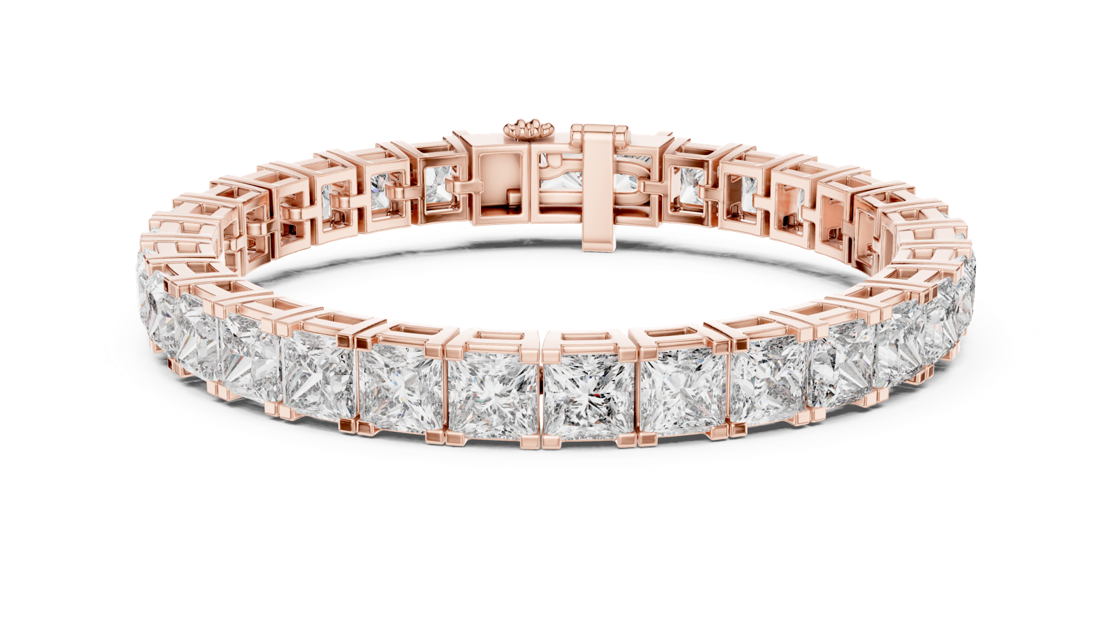 Gold Bracelet GLBR-0031, Rose Gold, view 4