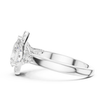 Gold Ring DDLR-280, White Gold, view 3