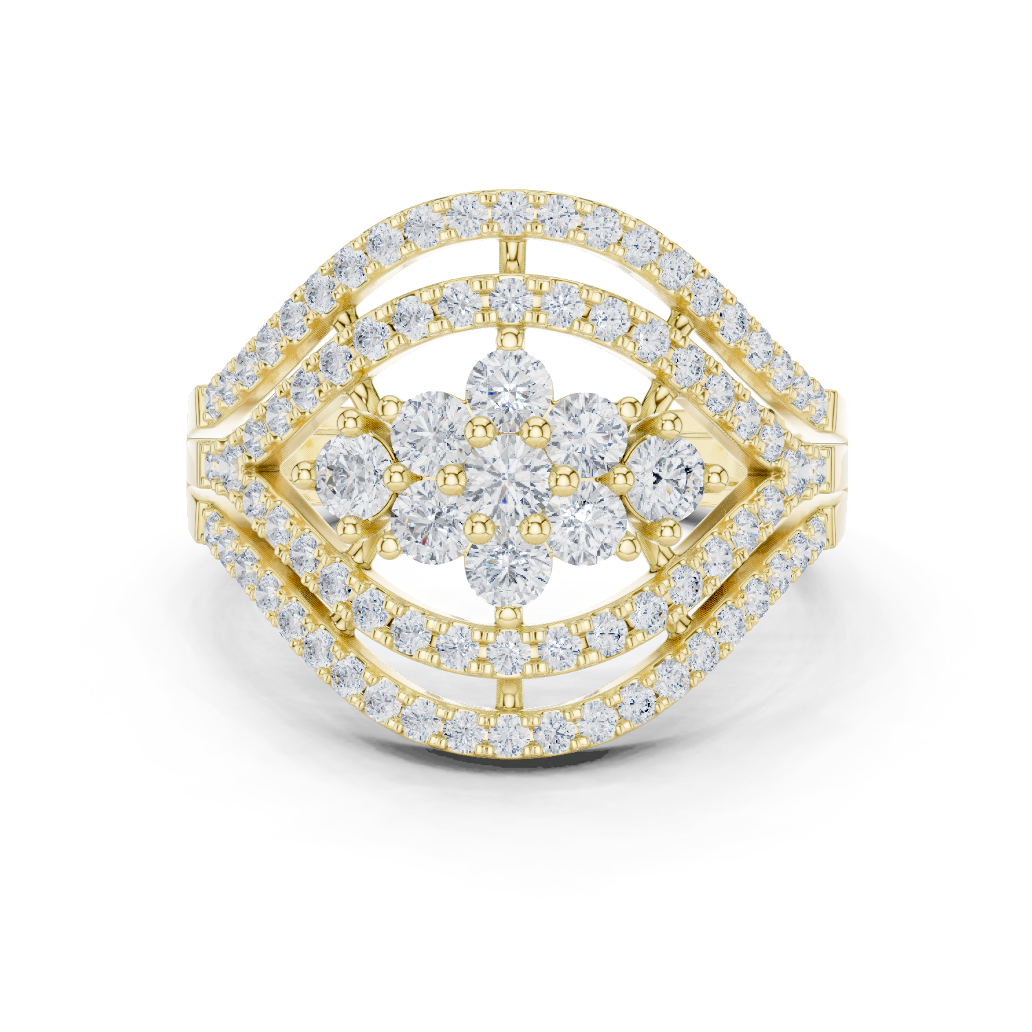 Gold Ring DDLR-763, Yellow Gold