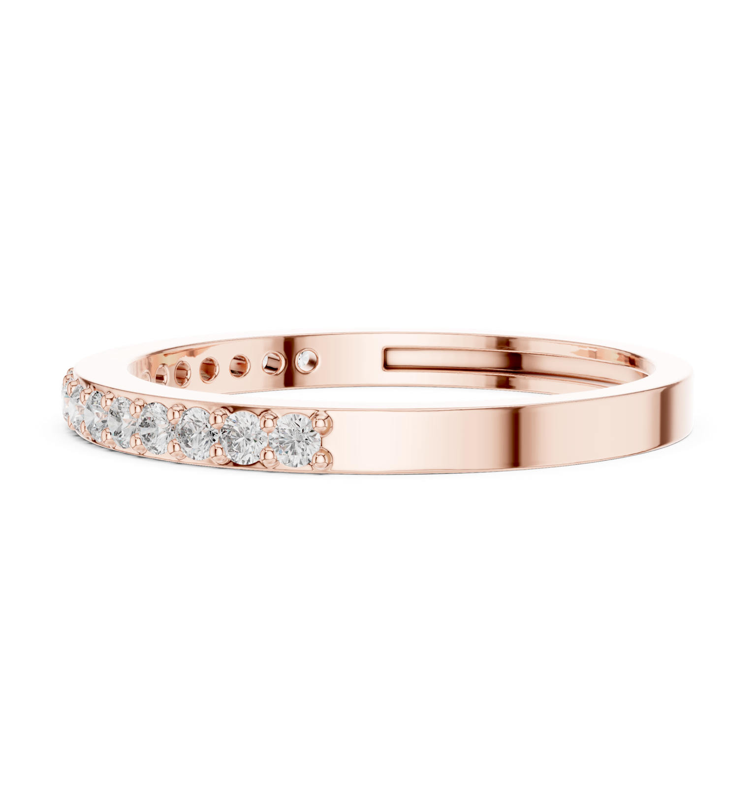 Gold Ring ALR-72, Rose Gold, view 3