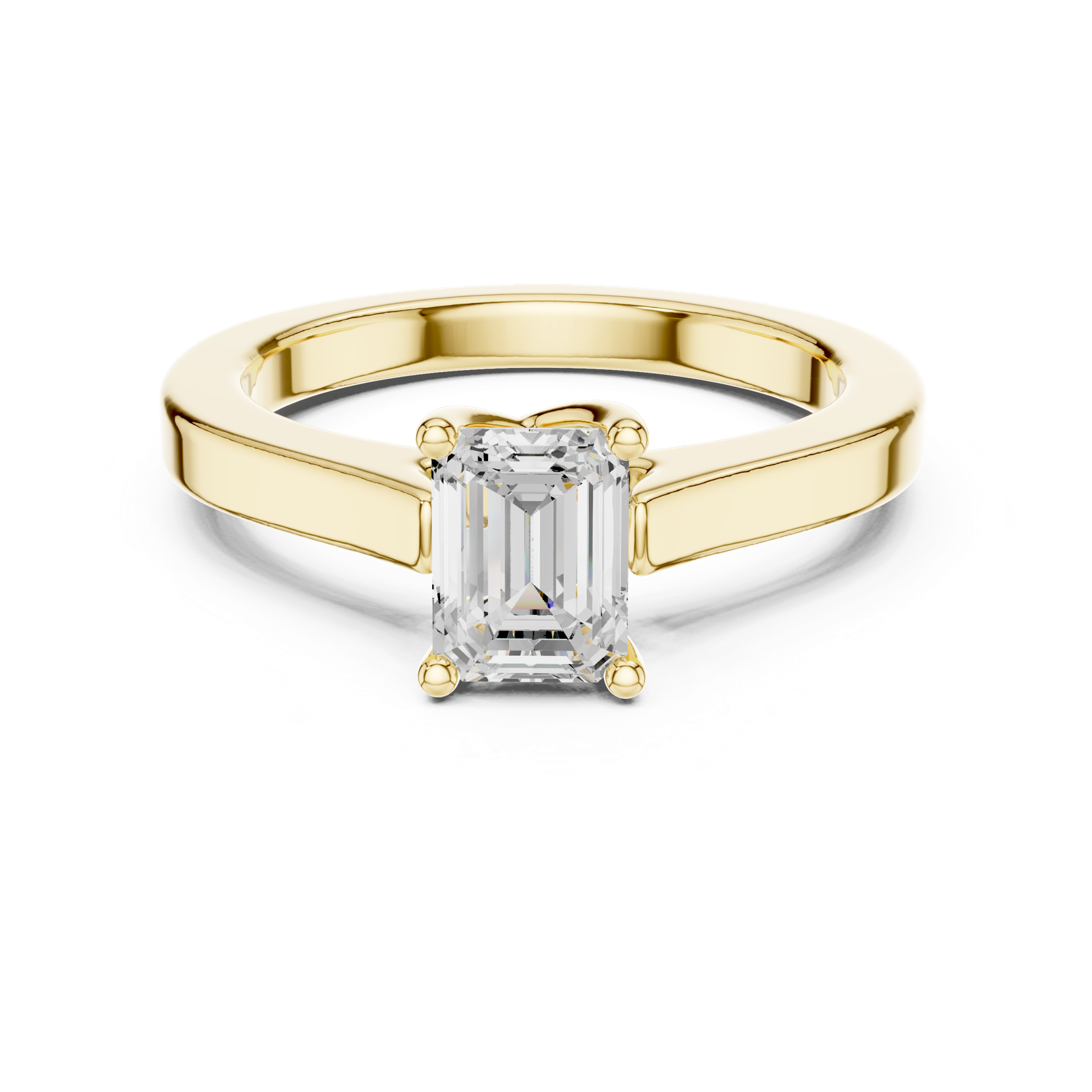 Gold Ring DDLR-1070, Yellow Gold, view 4