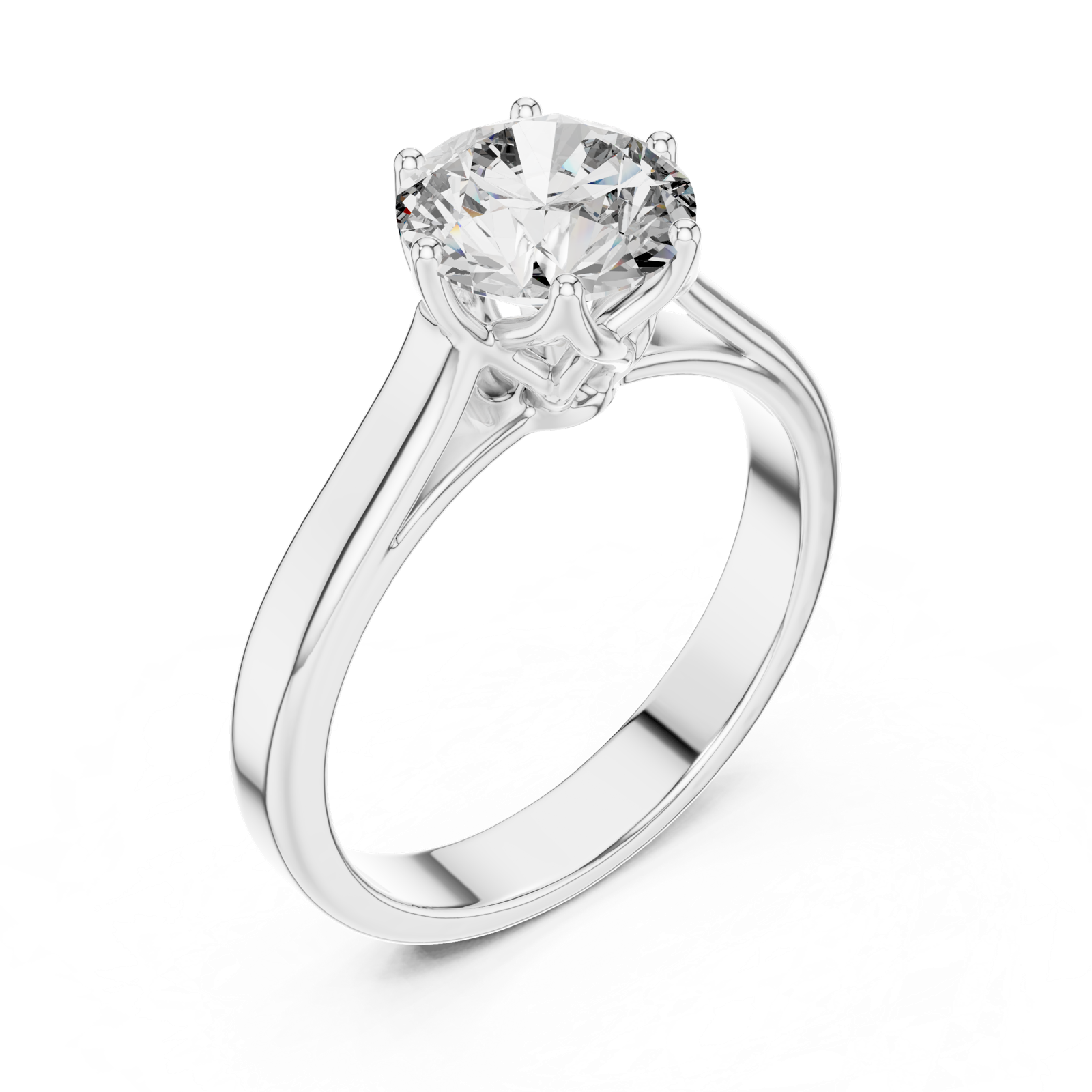 Gold Ring LR-0037, White Gold, view 2
