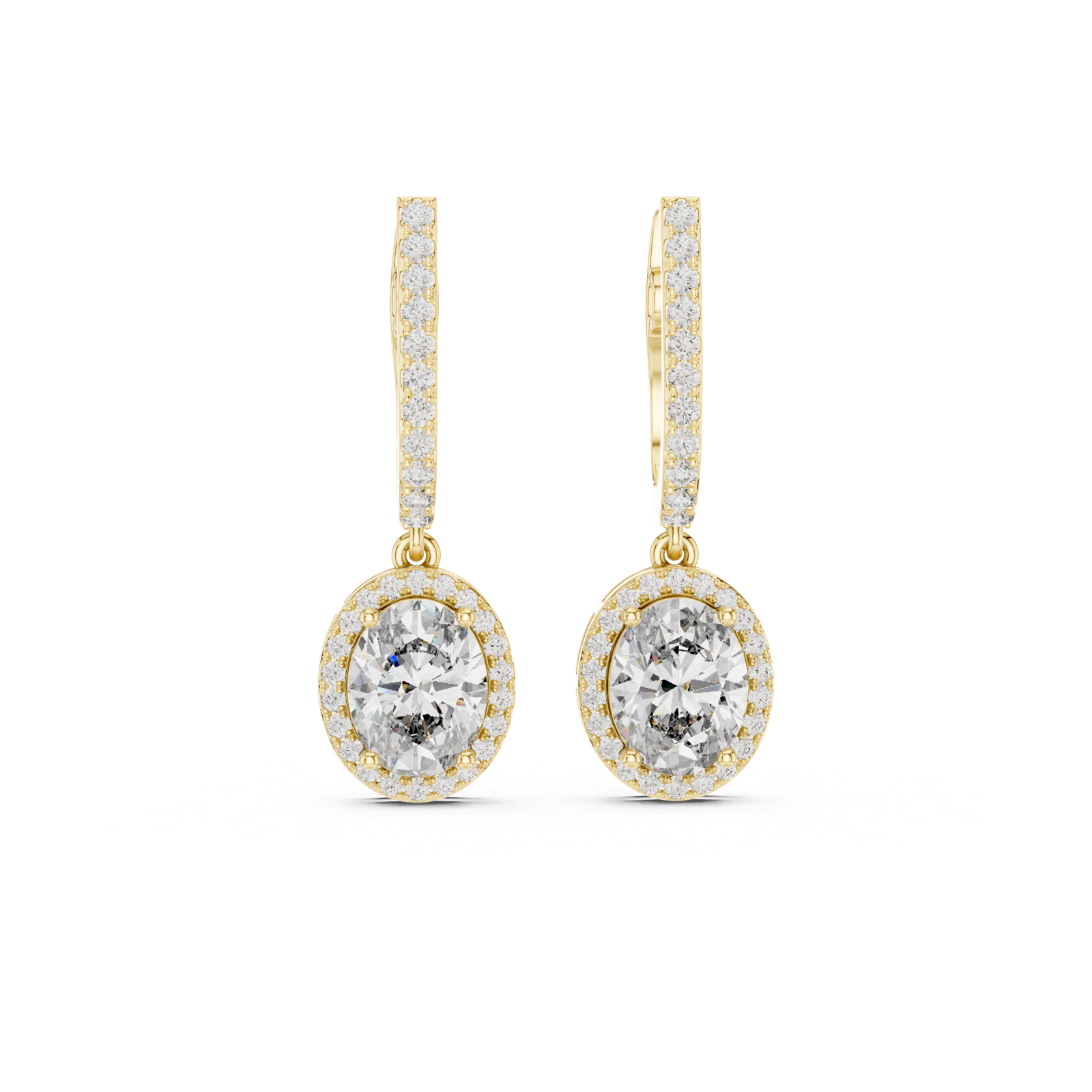 Gold Earrings 3-10009E_137_M, Yellow Gold