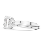 Gold Jewelry L35-66, Princess center stone, White Gold, view 3