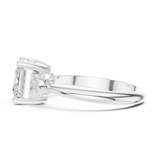 Gold Jewelry L35-66, Princess center stone, White Gold, view 3