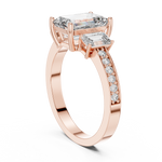 Gold Ring LR-0069, Rose Gold, view 1