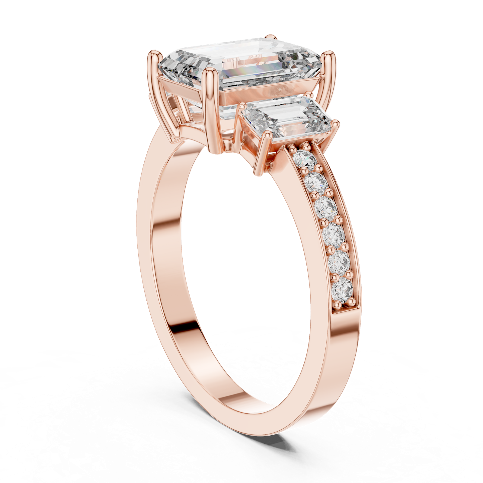 Gold Ring LR-0069, Rose Gold, view 1