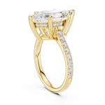Gold Ring DDLR-250, Marquise center stone, Yellow Gold, view 1