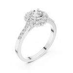 Gold Ring ALR-66, White Gold, view 2