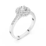 Gold Ring ALR-66, White Gold, view 2
