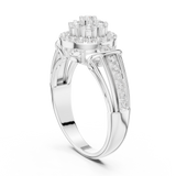 Gold Ring DDLR-762, White Gold, view 1