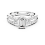 Gold Ring DDLR-711, White Gold, view 4