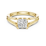 Gold Ring DDLR-571, Yellow Gold, view 4