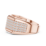Gold Men's Ring GGR-0004, Rose Gold, view 3