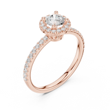 Gold Ring LR-0220, Rose Gold, view 2
