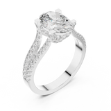 Gold Ring DDLR-183, White Gold, view 2