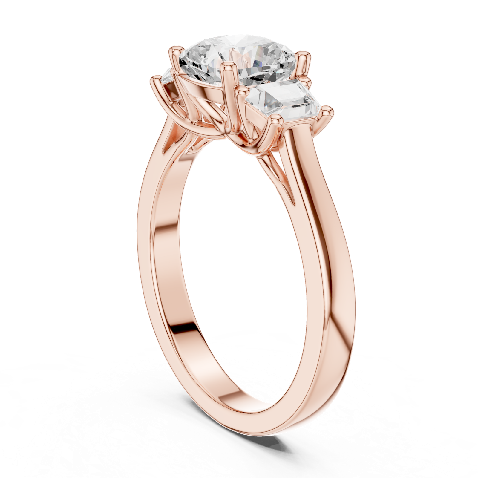 Gold Ring DDLR-265, Rose Gold, view 1