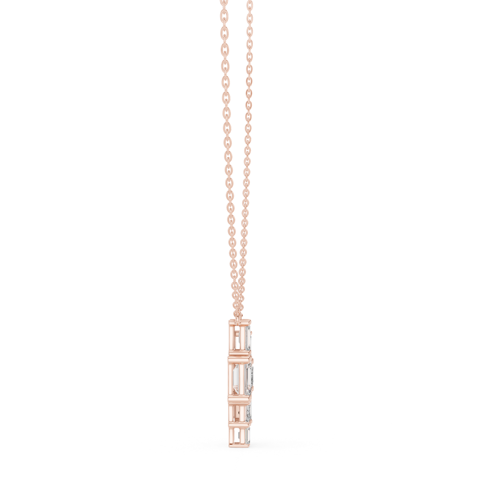 Gold Pendant GPD-0023, Rose Gold, view 3