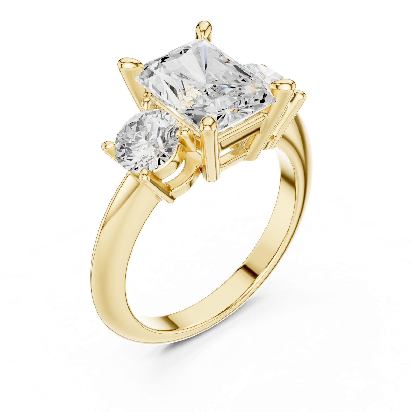 Gold Ring DDLR-905, Yellow Gold, view 2