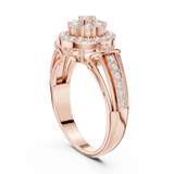 Gold Ring DDLR-762, Rose Gold, view 1