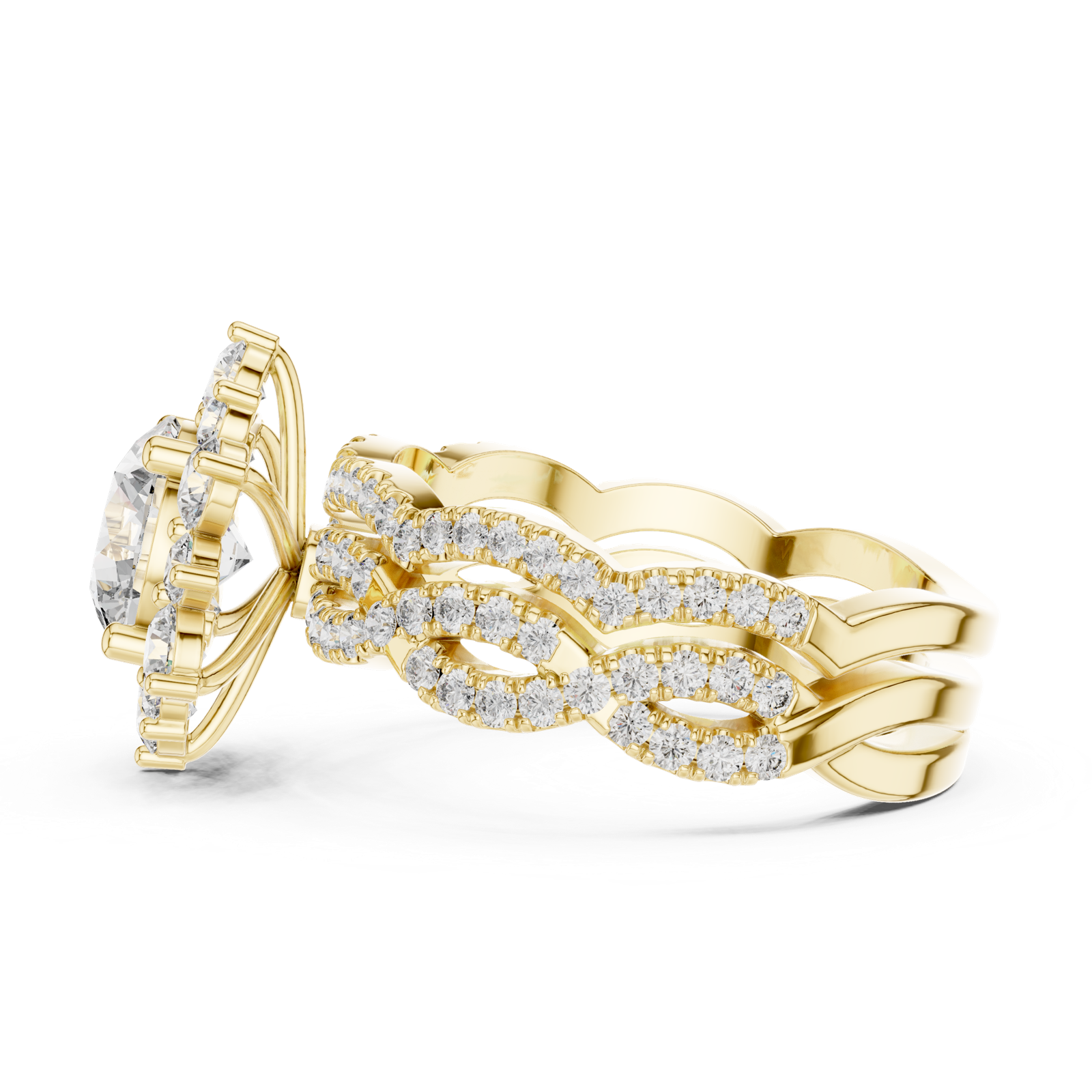 Gold Pendant 9-10018L_34, Yellow Gold, view 3
