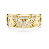 Gold Ring LR-01 (32), Yellow Gold, view 4