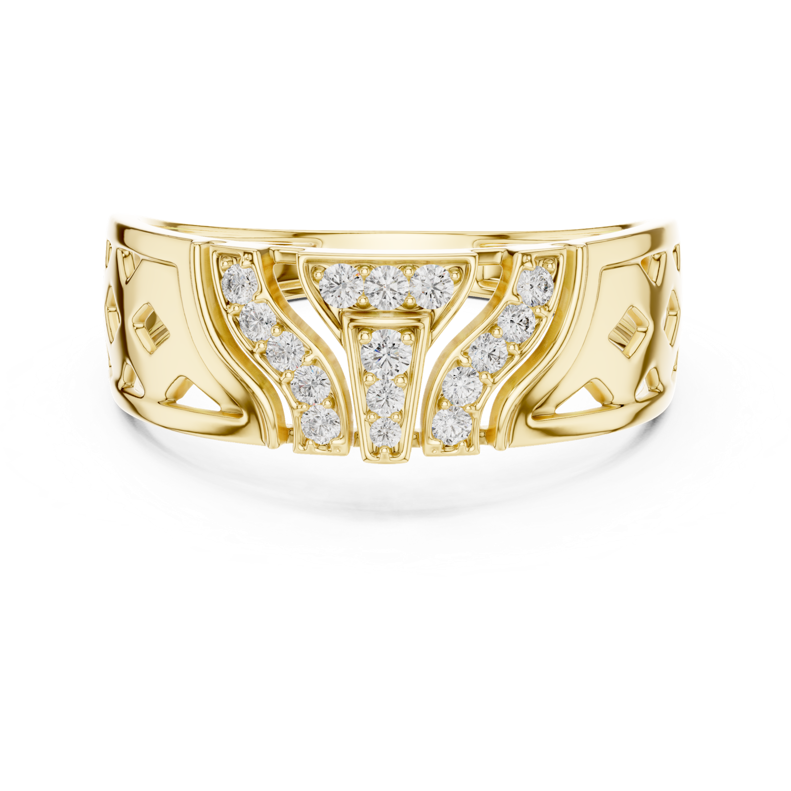 Gold Ring LR-01 (32), Yellow Gold, view 4