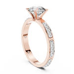 Gold Ring LR-0039, Rose Gold, view 1