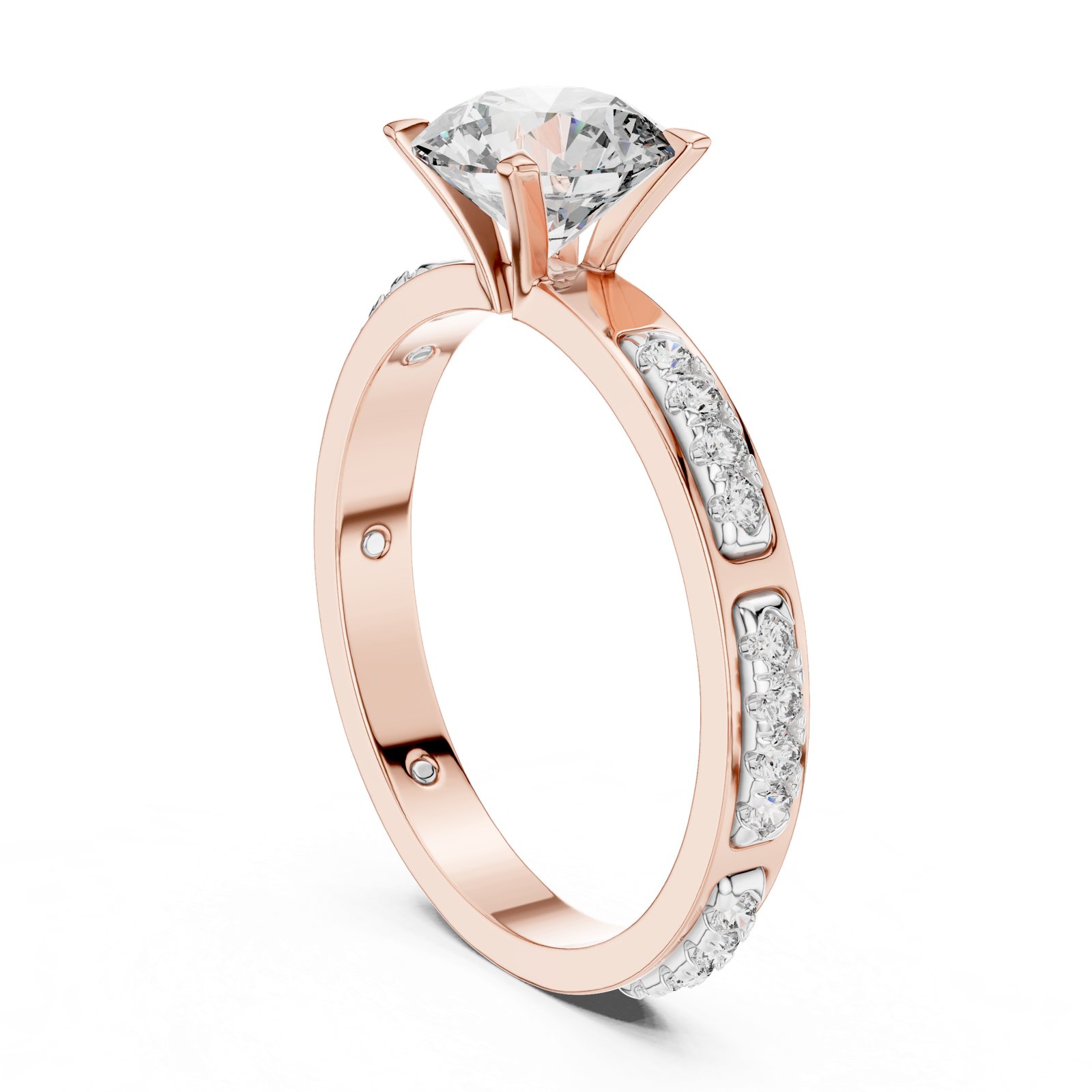 Gold Ring LR-0039, Rose Gold, view 1
