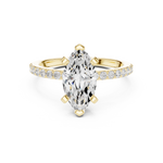 Gold Ring DDLR-887, Yellow Gold, view 4