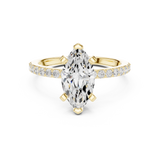 Gold Ring DDLR-887, Yellow Gold, view 4