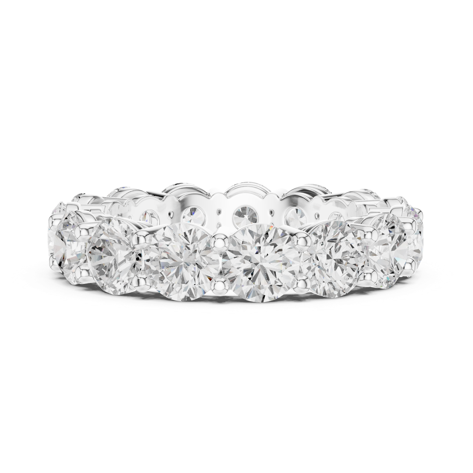 Gold Ring DDLR-690, White Gold, view 3