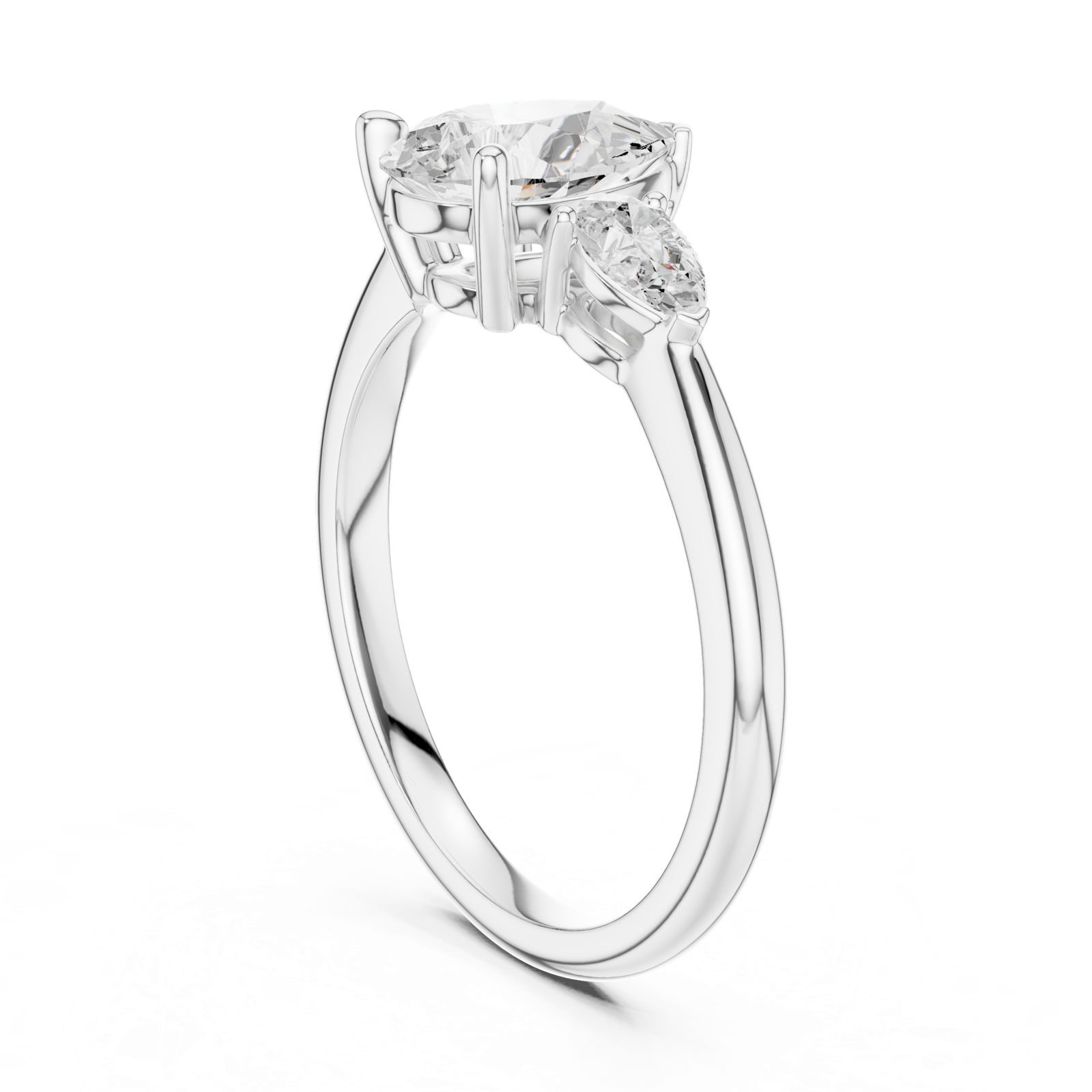 Gold Ring DDLR-864, White Gold, view 1