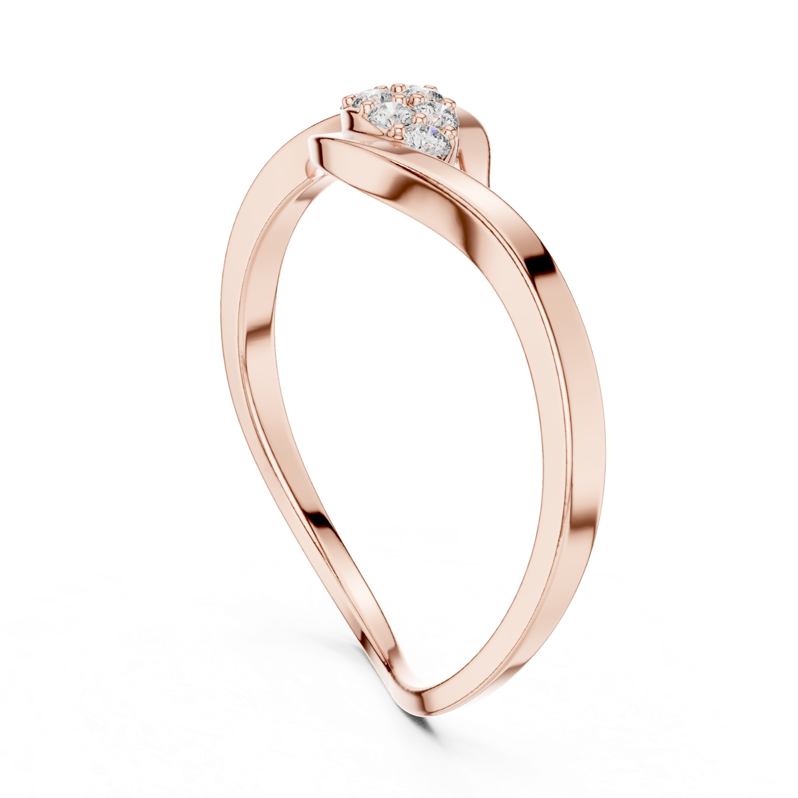 Gold Ring 1 (165), Rose Gold