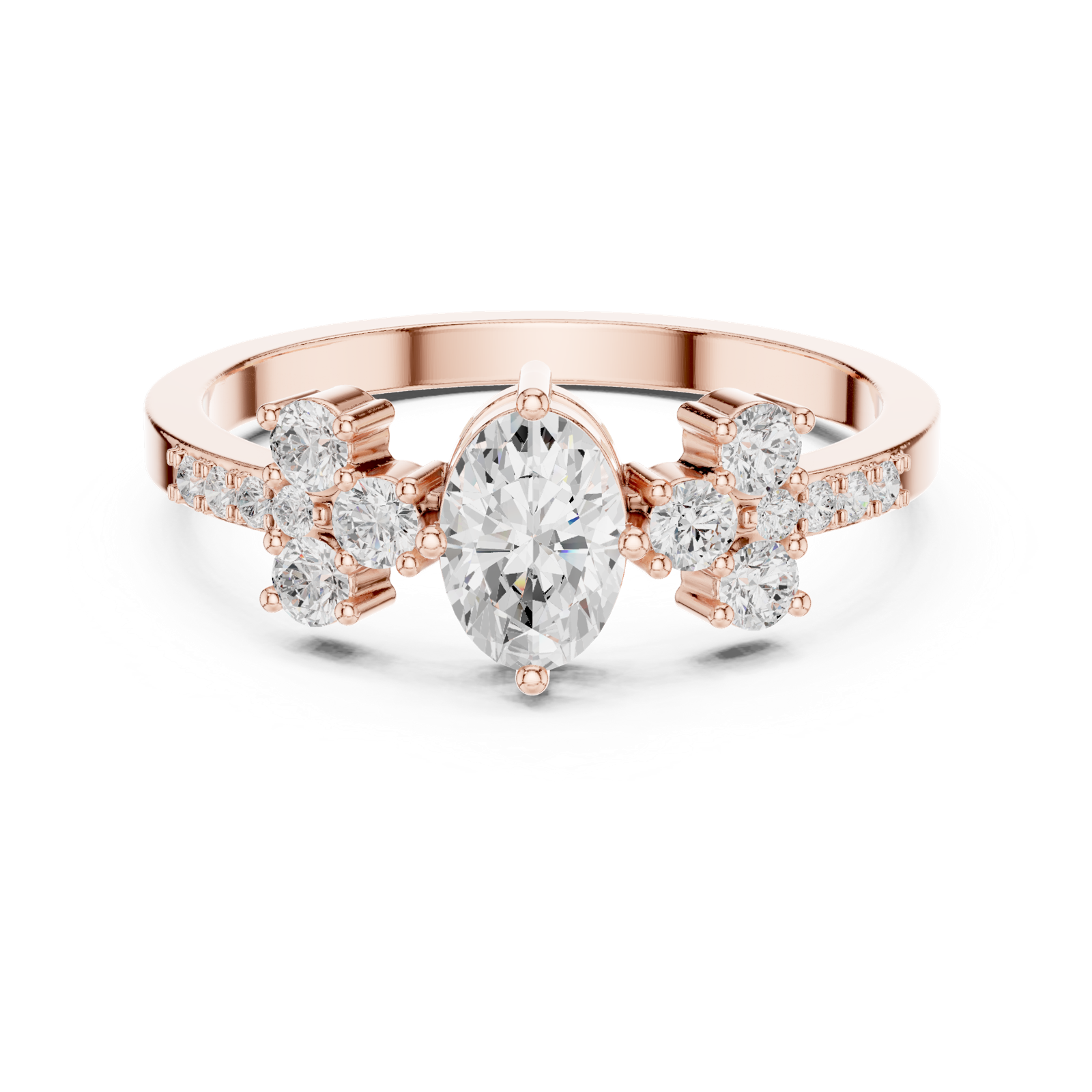 Gold Ring Ledis Ring, Rose Gold, view 4