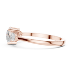 Gold Ring HLR-234, Rose Gold, view 3