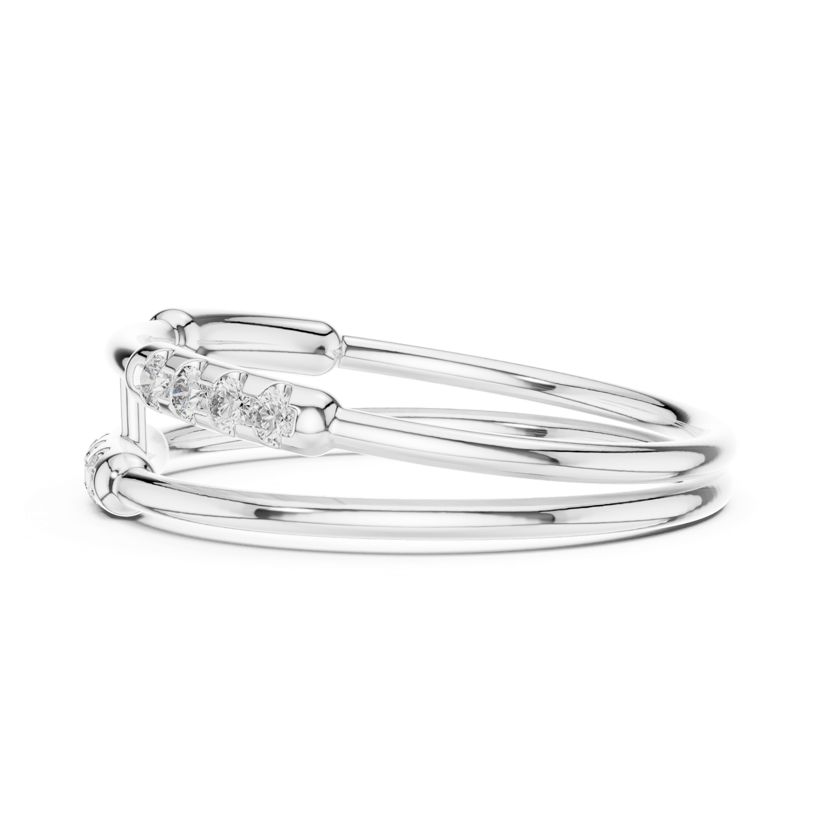 Gold Ring 1 (202), White Gold, view 3