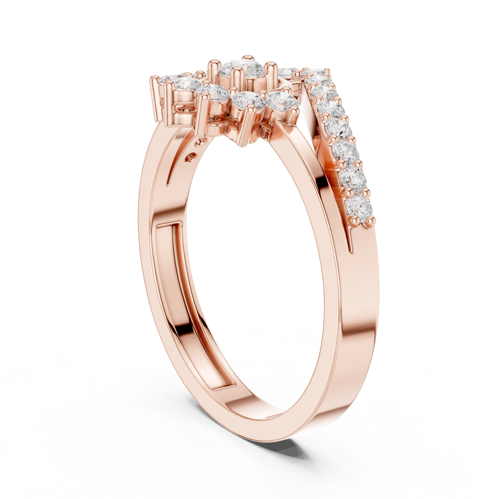 Gold Ring ALR-159, Rose Gold