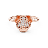 Gold Ring 1 (219), Rose Gold, view 4