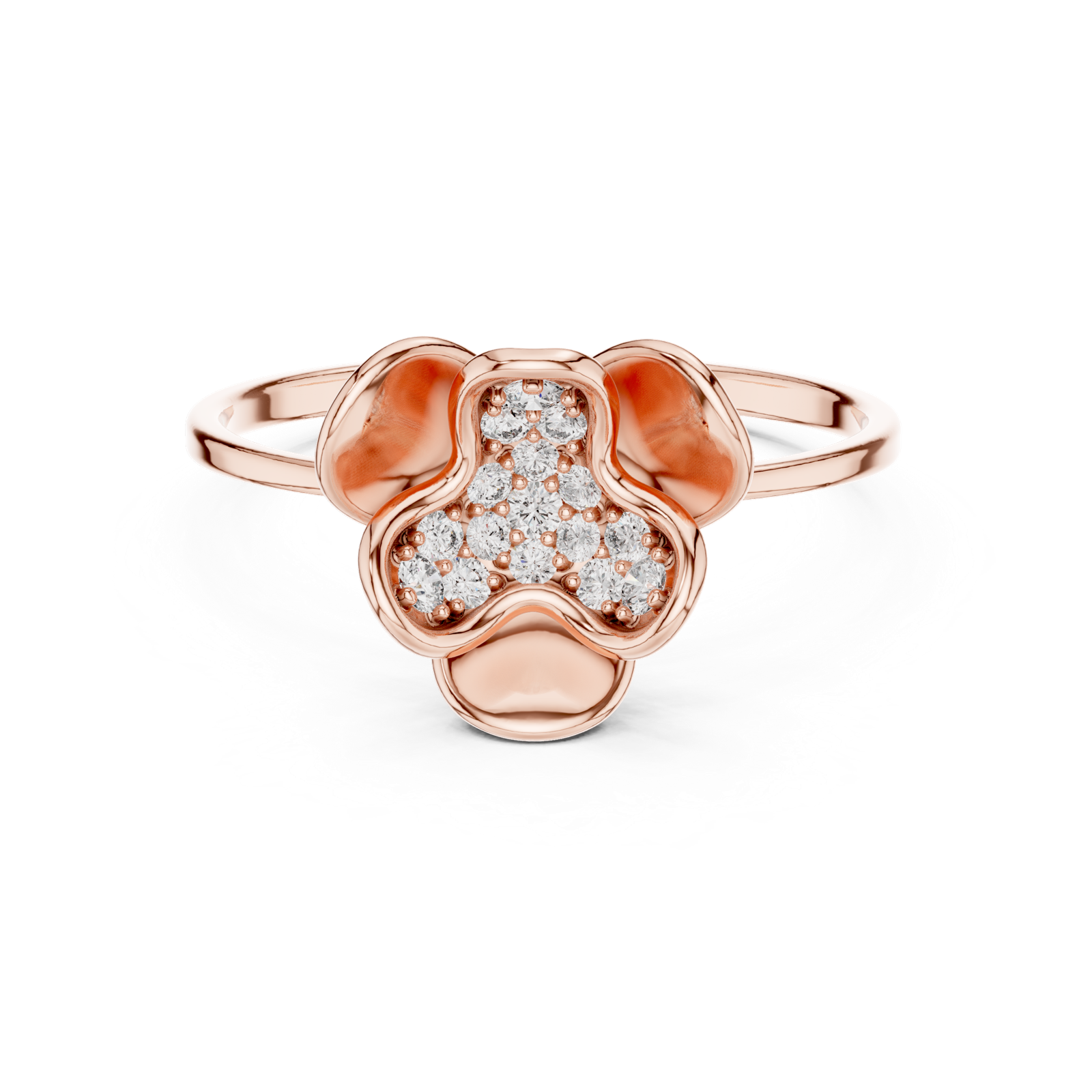Gold Ring 1 (219), Rose Gold, view 4