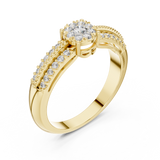 Gold Ring 19-120014L, Yellow Gold, view 2