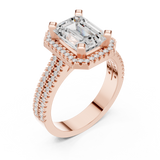 Gold Ring DDLR-341, Rose Gold, view 2