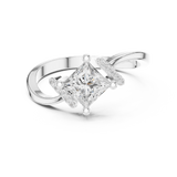 Gold Ring DDLR-507, White Gold, view 4