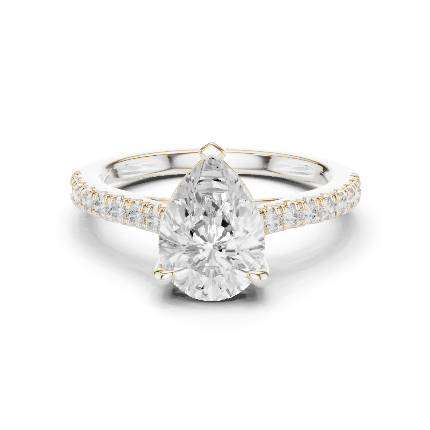 Gold Ring DDLR-915, White Gold