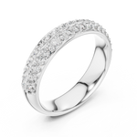 Gold Ring L03-549, White Gold, view 2