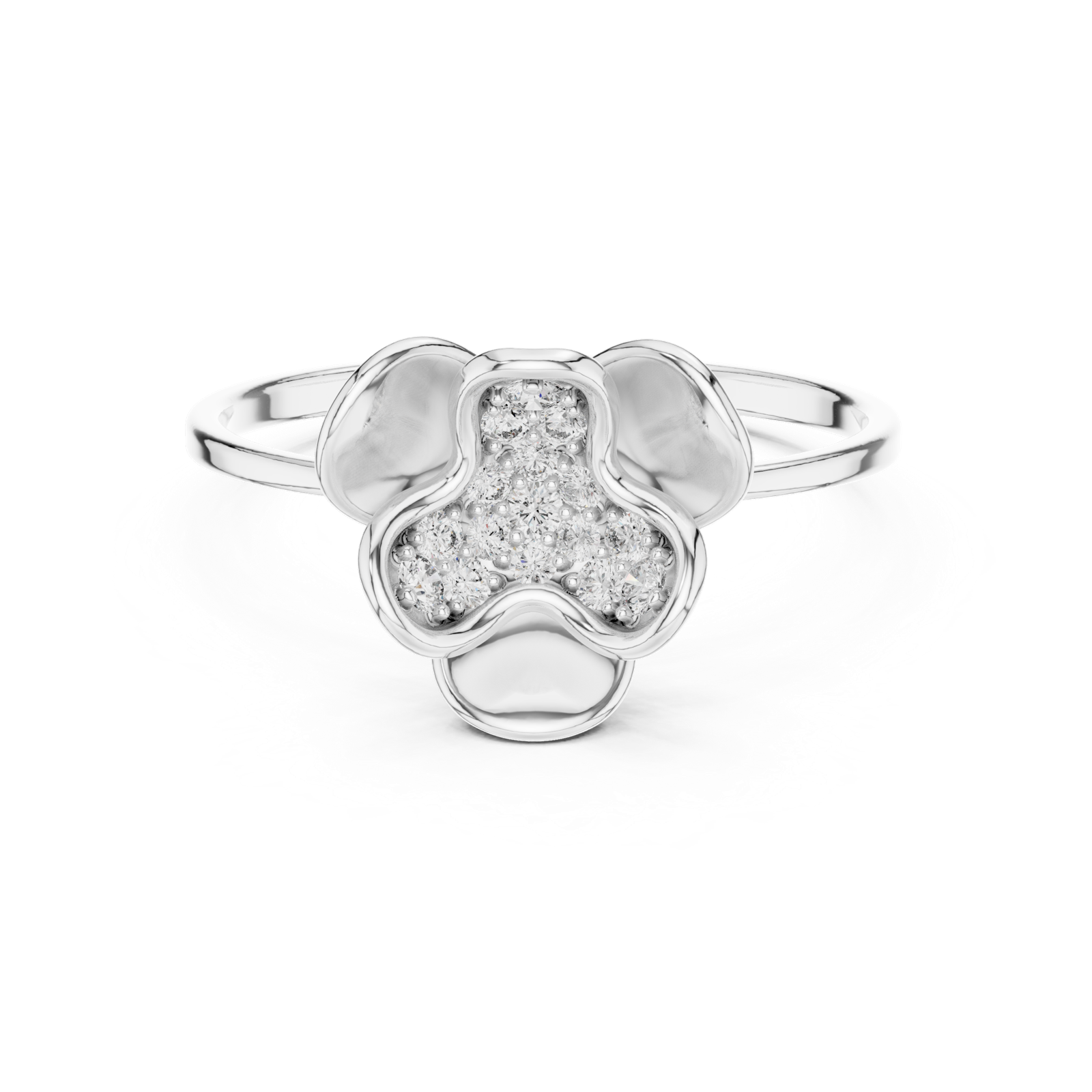 Gold Ring 1 (219), White Gold, view 4