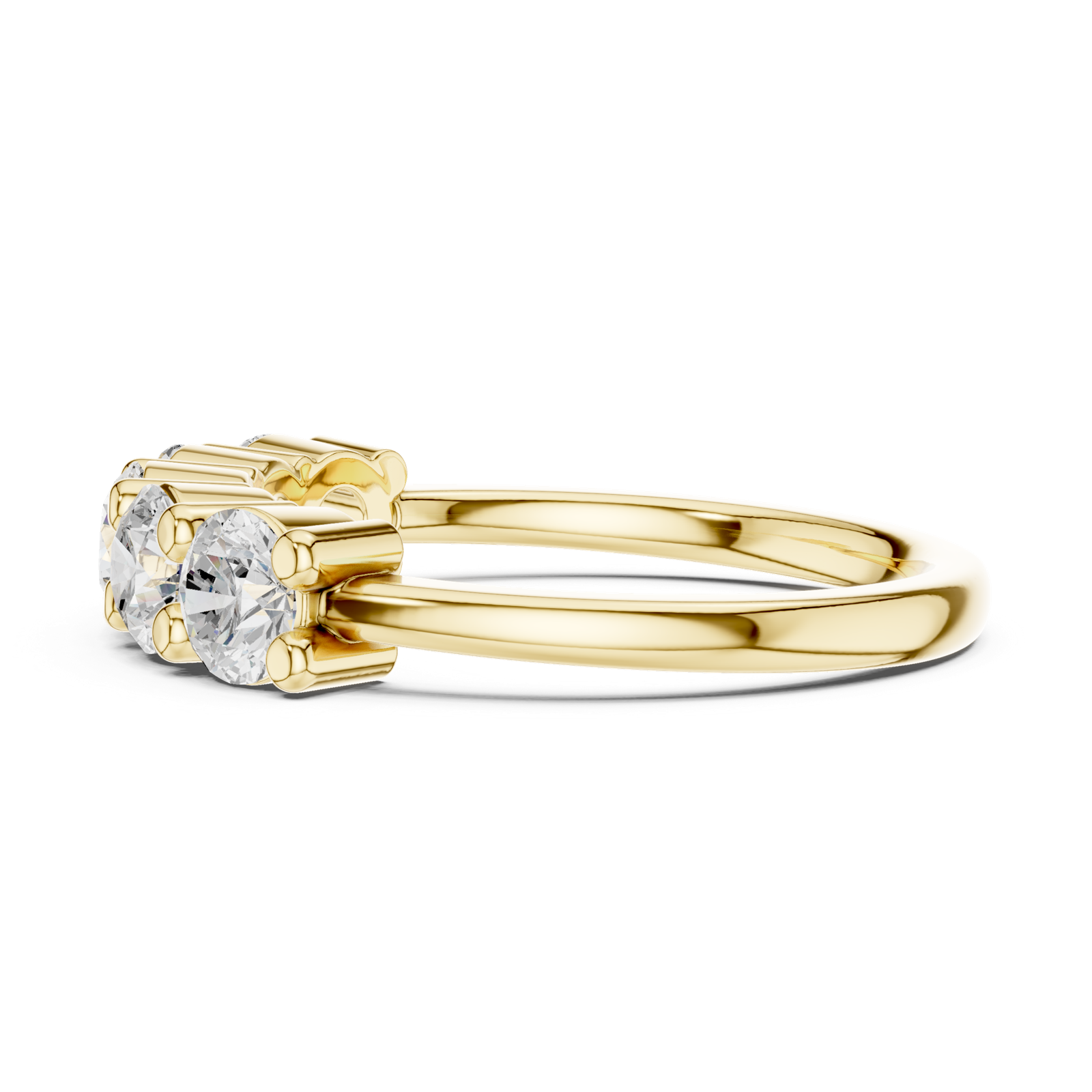 Gold Ring DDLR-616, Yellow Gold, view 3