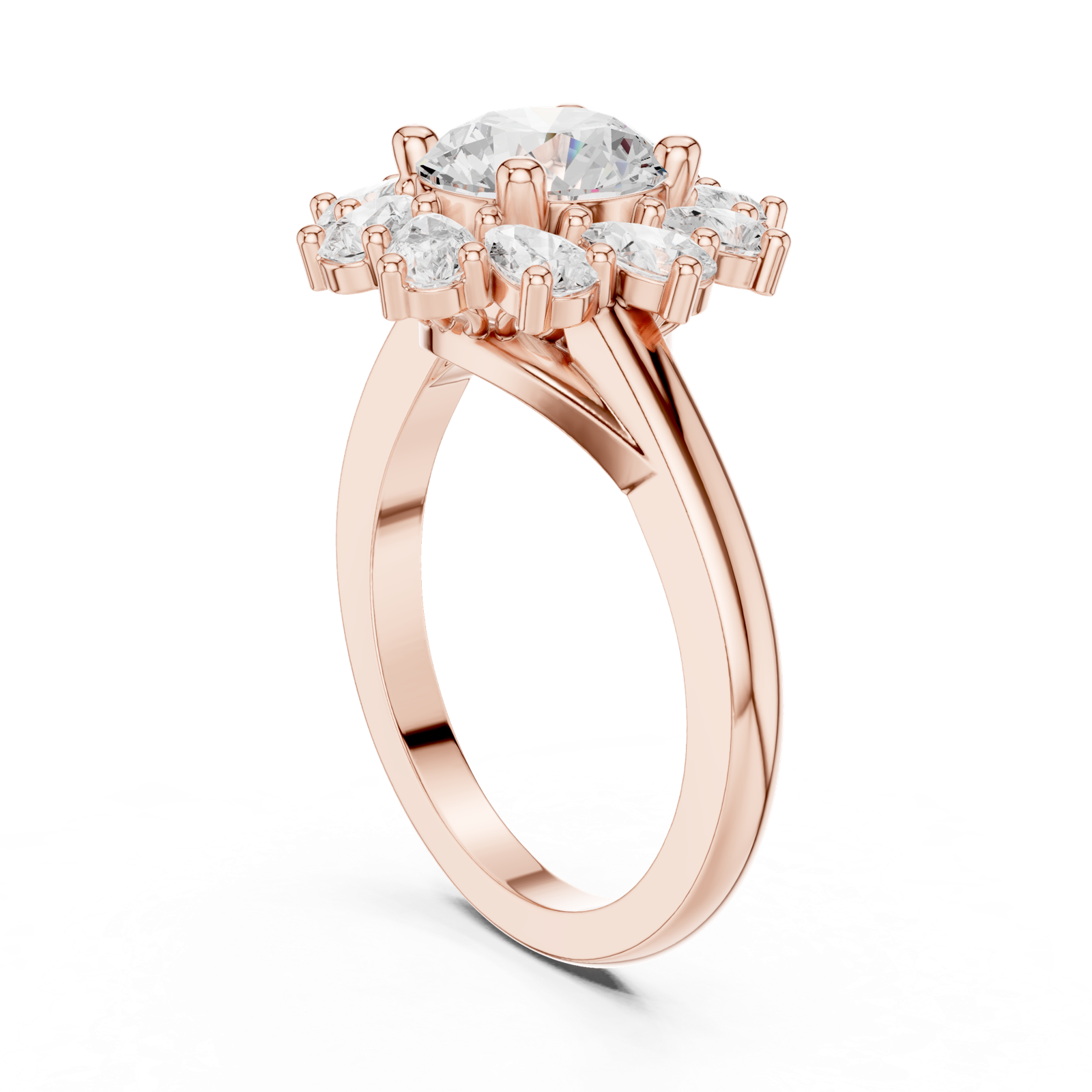 Gold Ring DDLR-405, Rose Gold